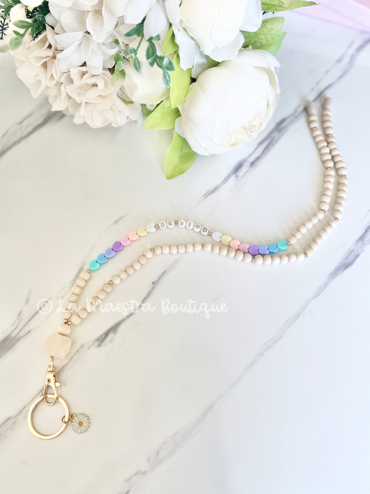 Be Kind Rainbow Lanyard