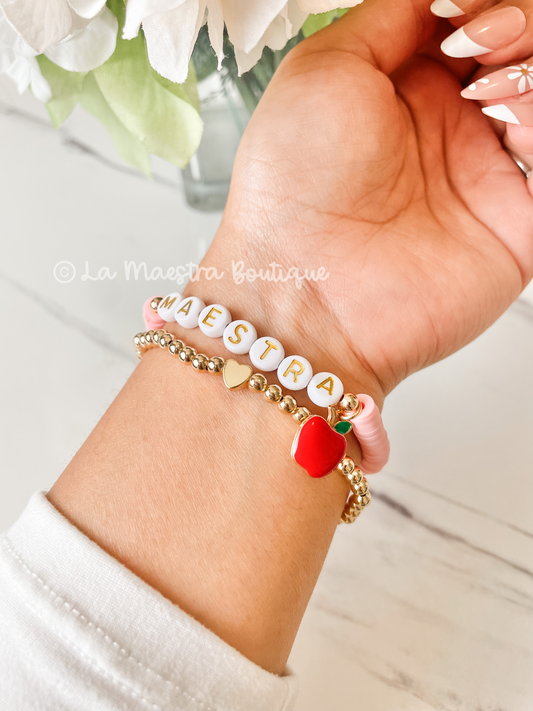Maestra Apple Charm Bracelet Set