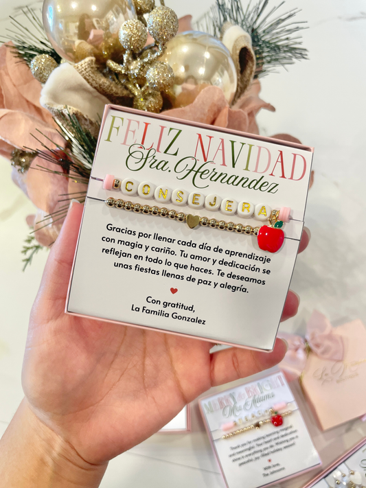 Consejera Apple Charm Bracelet Set