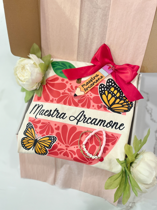 Custom Maestra Tshirt Gift Box