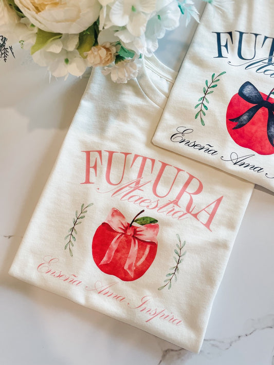 Futura Maestra Bow Tee - Ivory