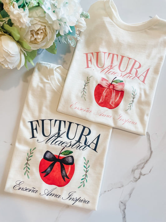 Futura Maestra Bow Tee - Ivory