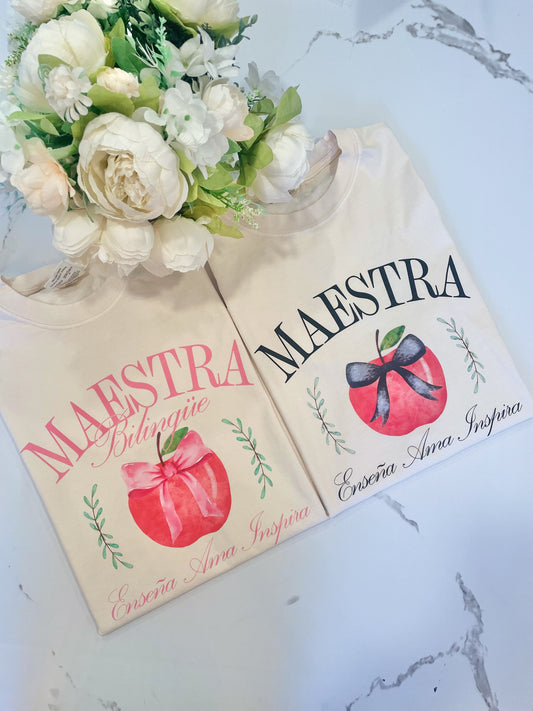 Maestra Bow Tee - Ivory