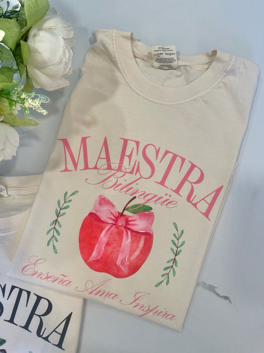 Maestra Bow Tee - Ivory