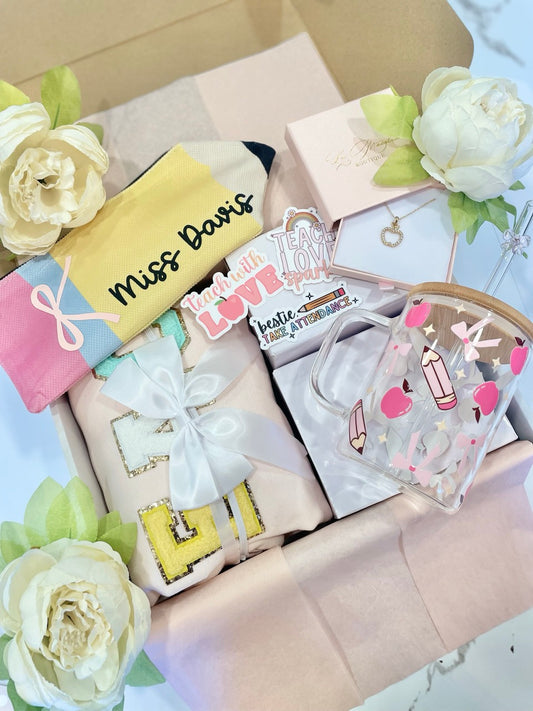 Teacher Rainbow Sweatshirt Gift Box