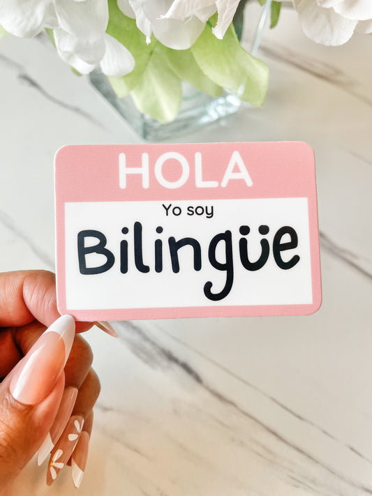 Hola Soy Bilingüe Sticker