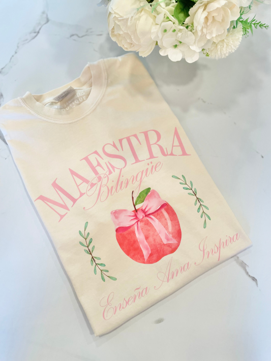 Maestra Bow Tee - Ivory