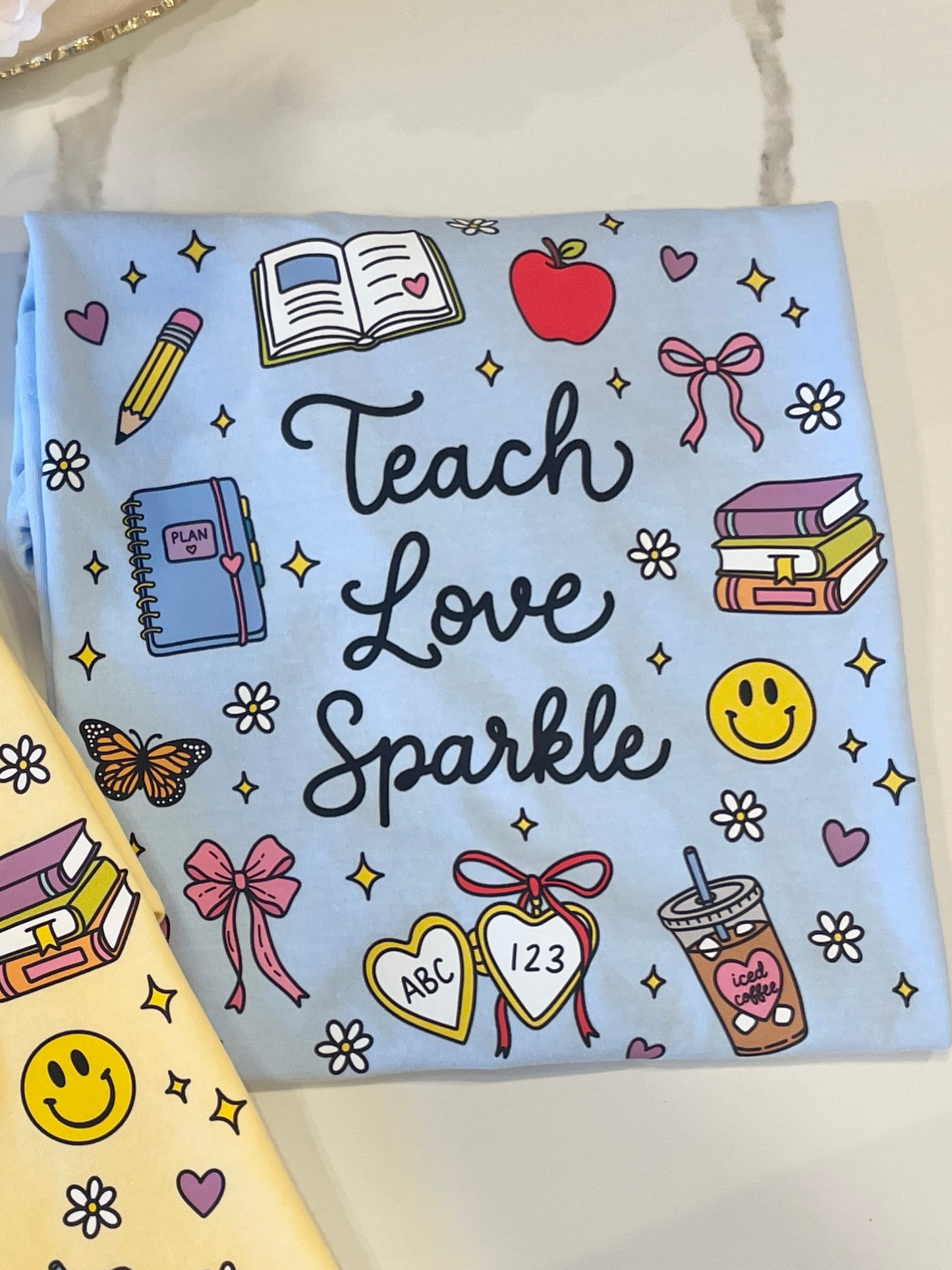 PRESALE - Teach Love Sparkle Doodles Tee