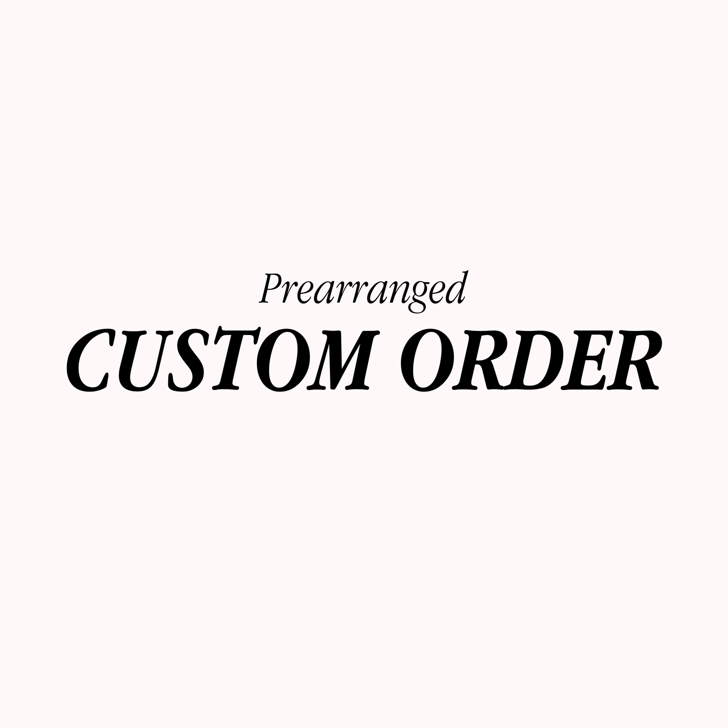 Custom Order (Schools & Organizations)