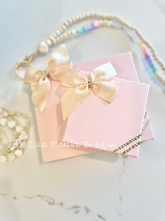 Teach Apple Charm Bracelet Set