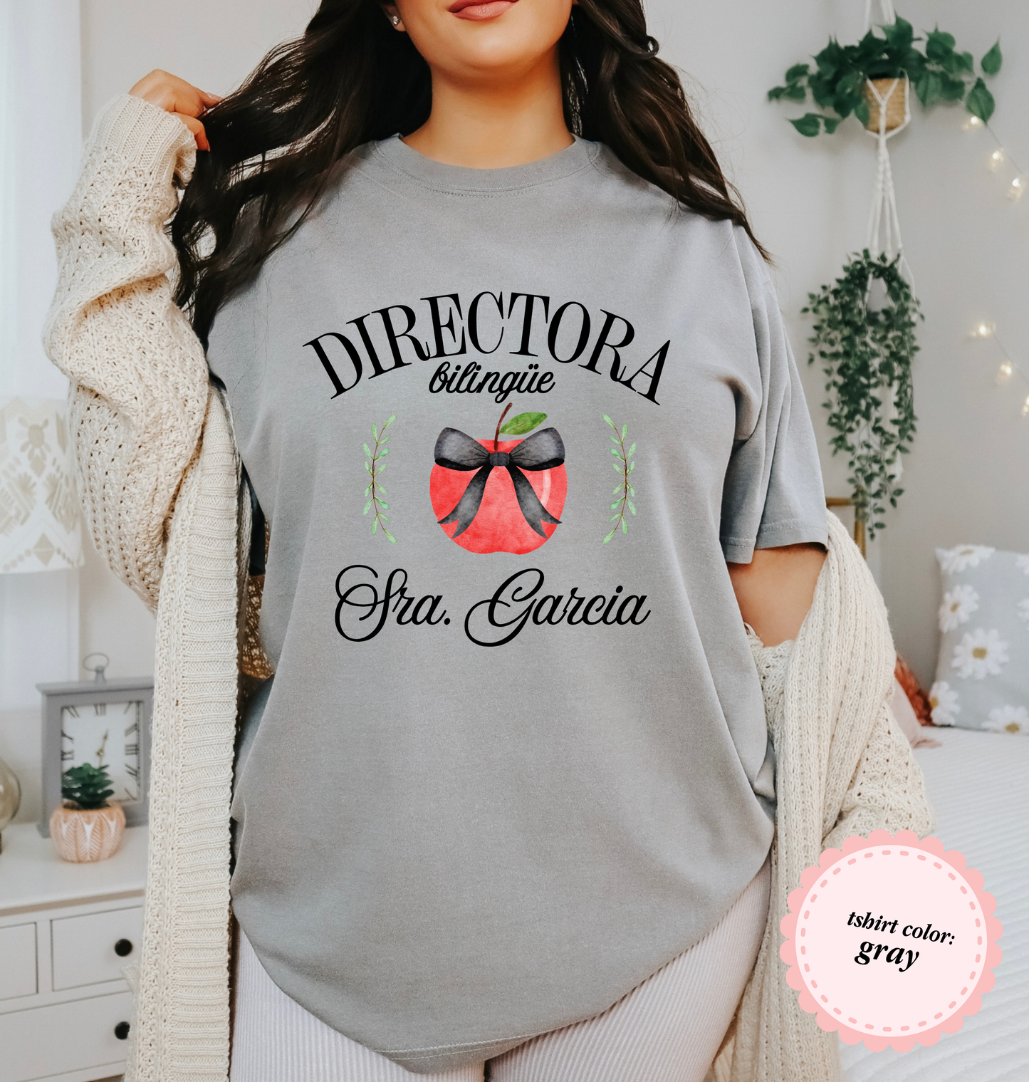 Custom Apple Bow Tshirt