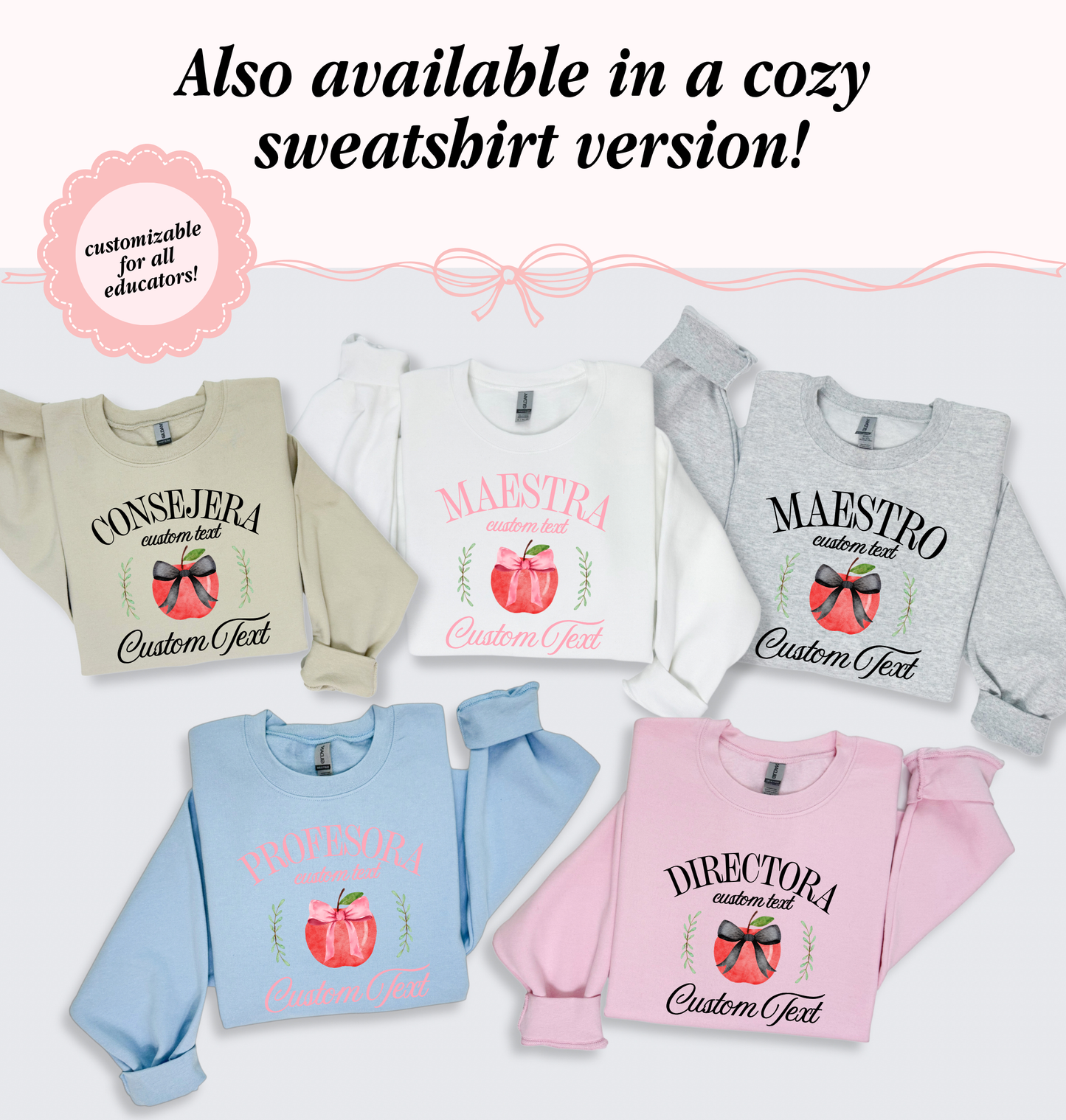 Custom Apple Bow Tshirt