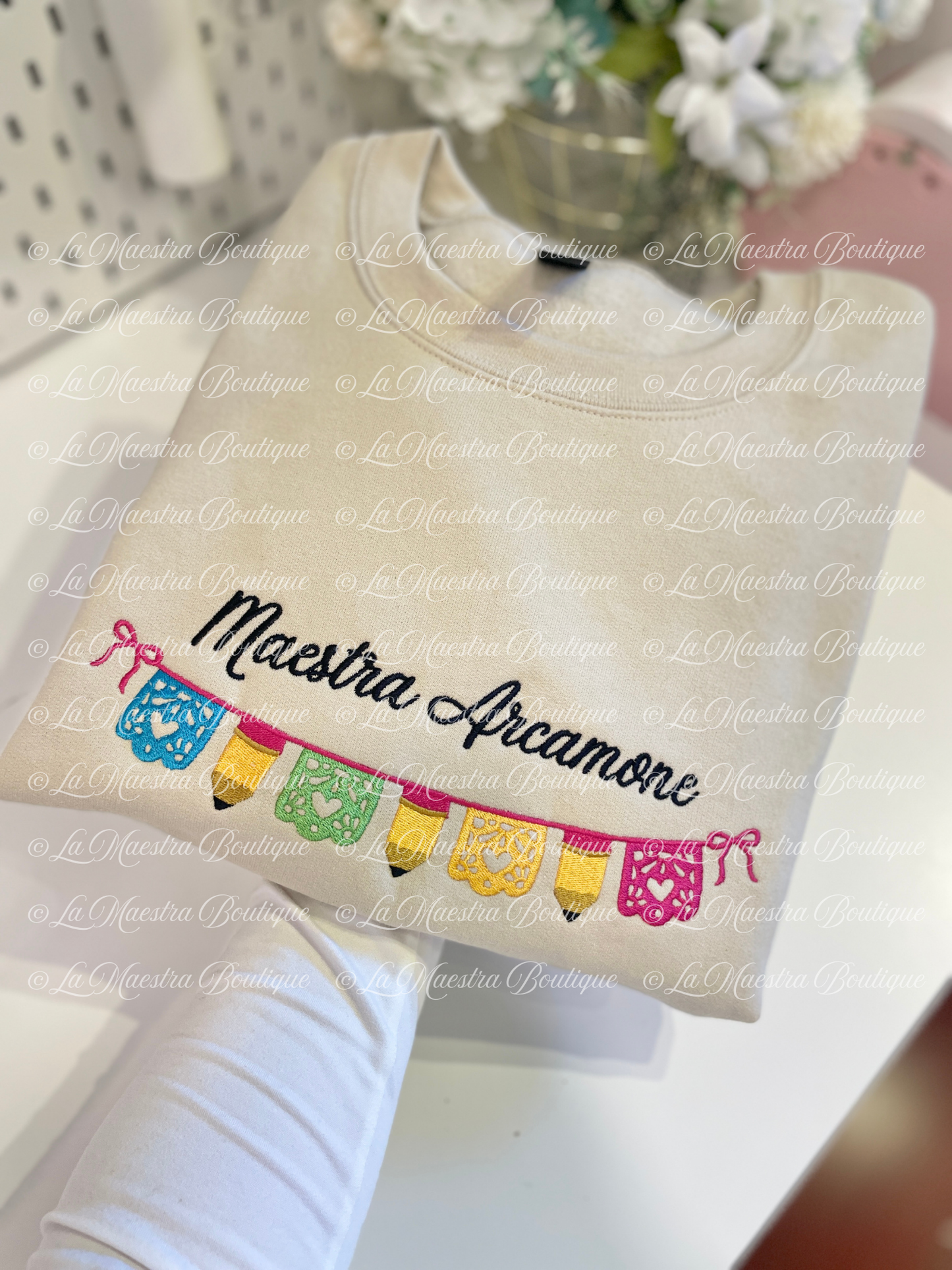 Custom Embroidered Maestra Sweatshirt