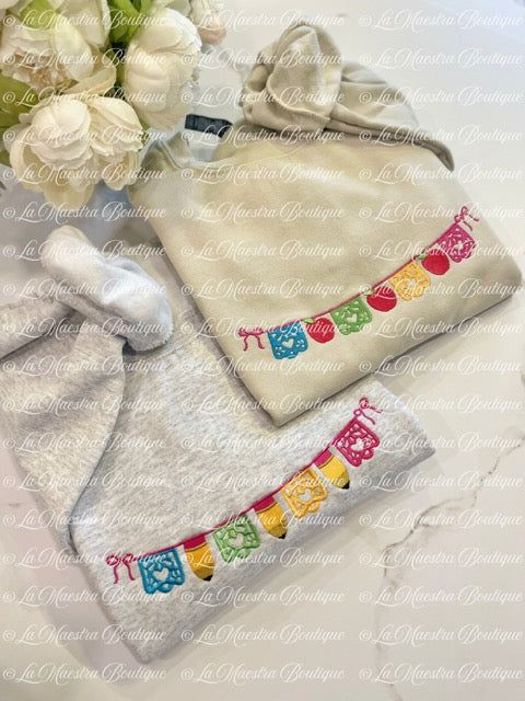 Custom Papel Picado Embroidered Sweatshirt