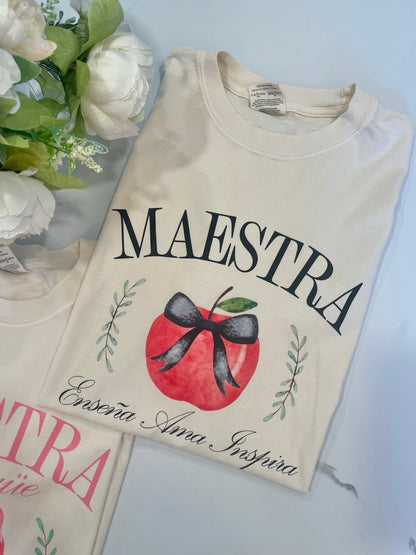 Maestra Bow Tee - Ivory