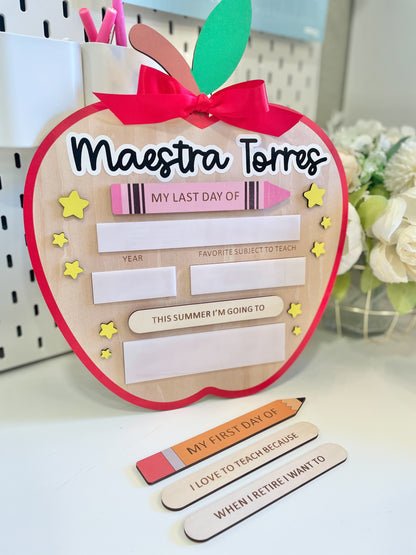 First Day/Last Day Announcement Board for Teachers