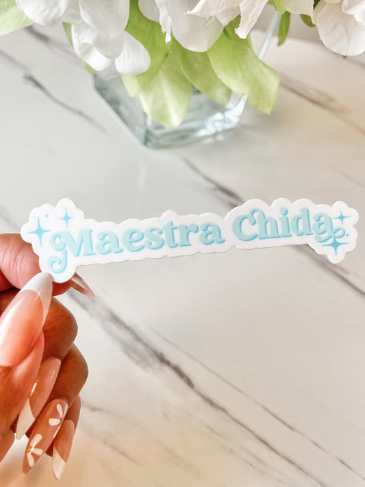 Maestra Chida Sticker