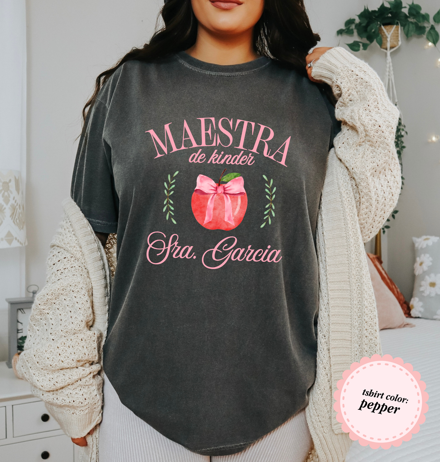 Custom Apple Bow Tshirt