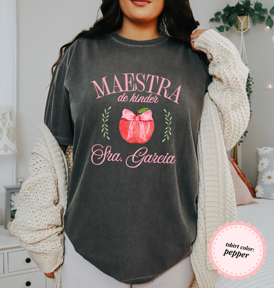 Custom Apple Bow Tshirt